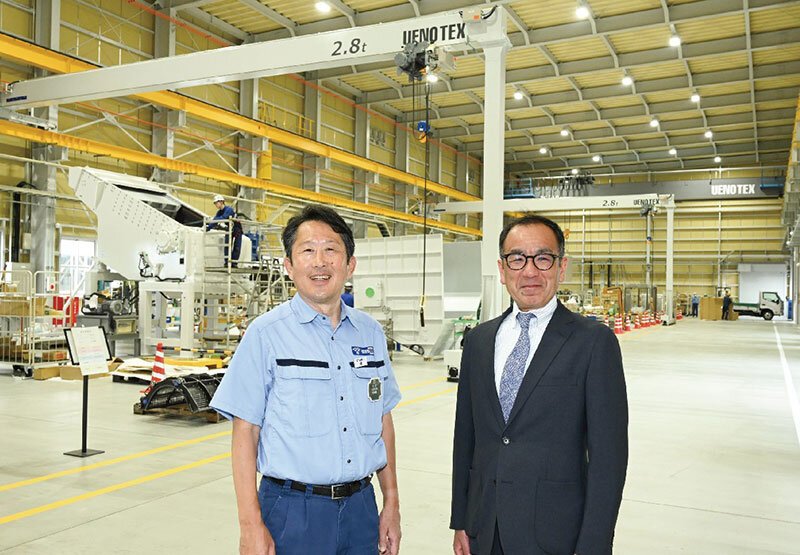 ウエノテックス 専務取締役 楠 秀樹氏（左）、代表取締役 上野 光陽氏（右）
