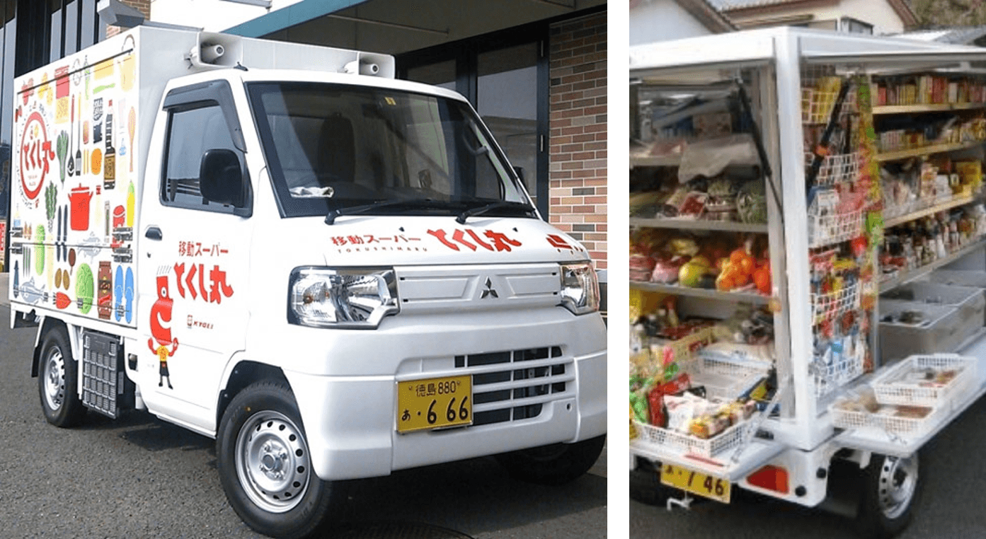 とくし丸の移動販売車