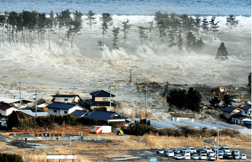 東日本大震災の様子