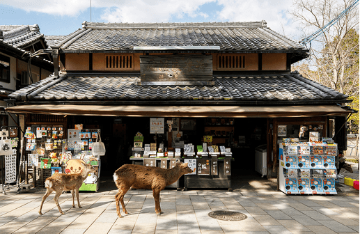 東大寺境内にある店舗